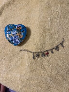 Brighton Silver Charm Bracelet with Florida charms.